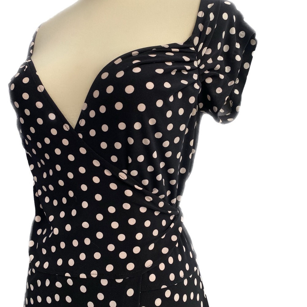 Polka Dot Mini Wrap Dress